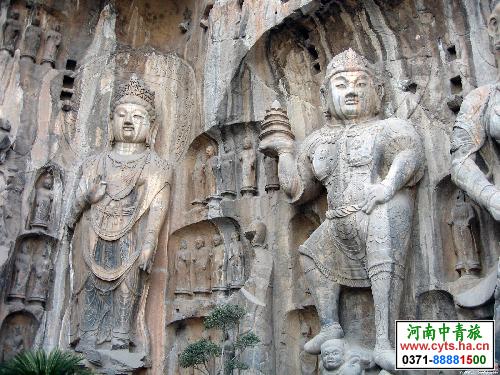 河南洛阳龙门石窟，河南中青旅