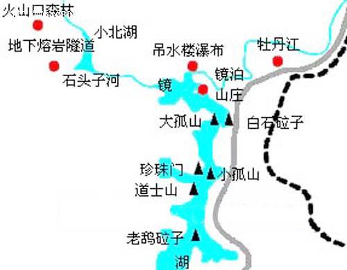 郑州青旅,河南青旅,郑州旅行社,镜 泊湖景区地图.jpg