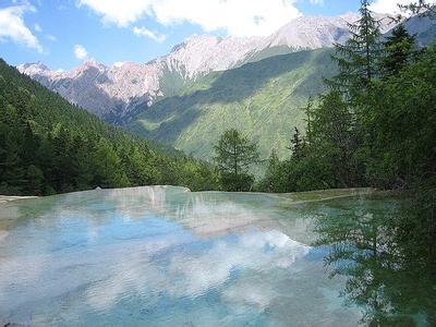 郑州中青旅,河南中青旅,郑州青旅,四 川黄 龙明镜倒映池