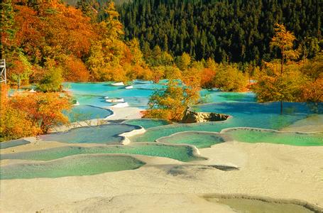 郑州中青旅,郑州青旅,四 川黄 龙争艳彩池
